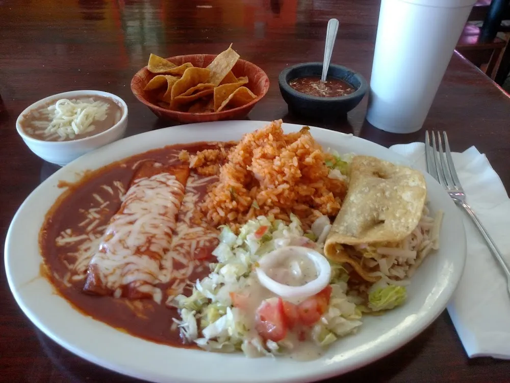 Enchiladas Taco Plate